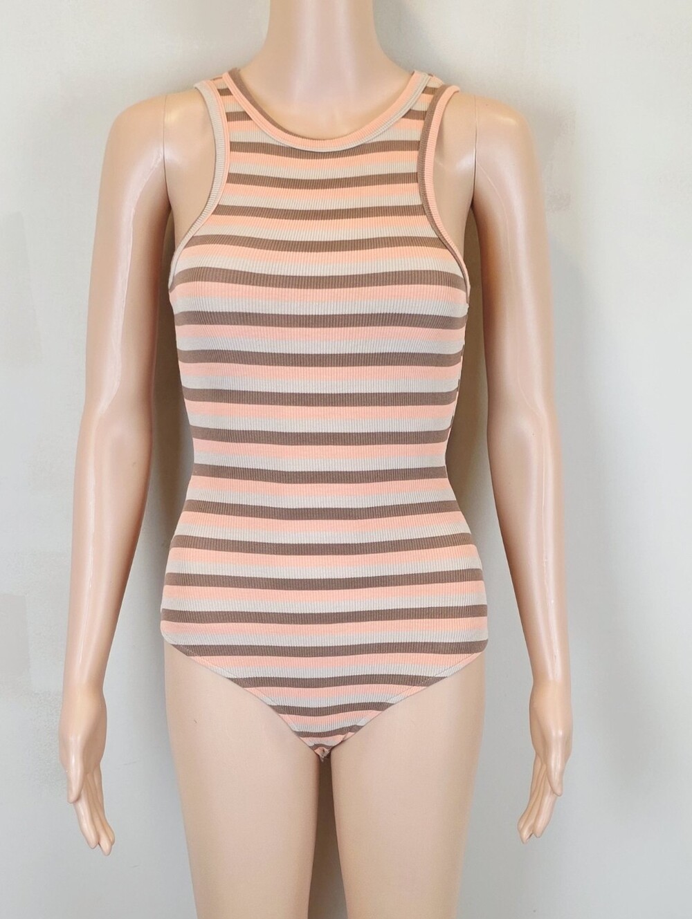 Princess Polly Sleeveless Stripe Bodysuit